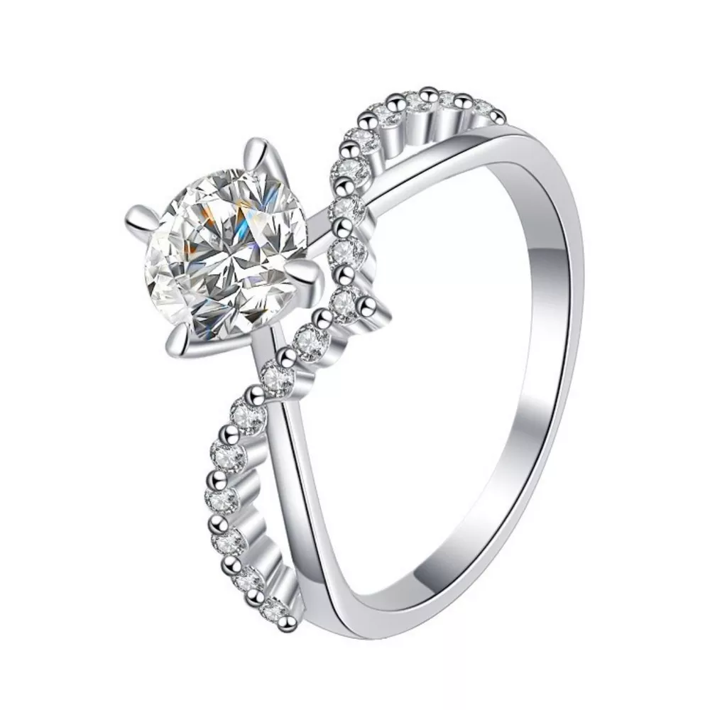Moissanite 925 Sterling Silver Ring, image 8