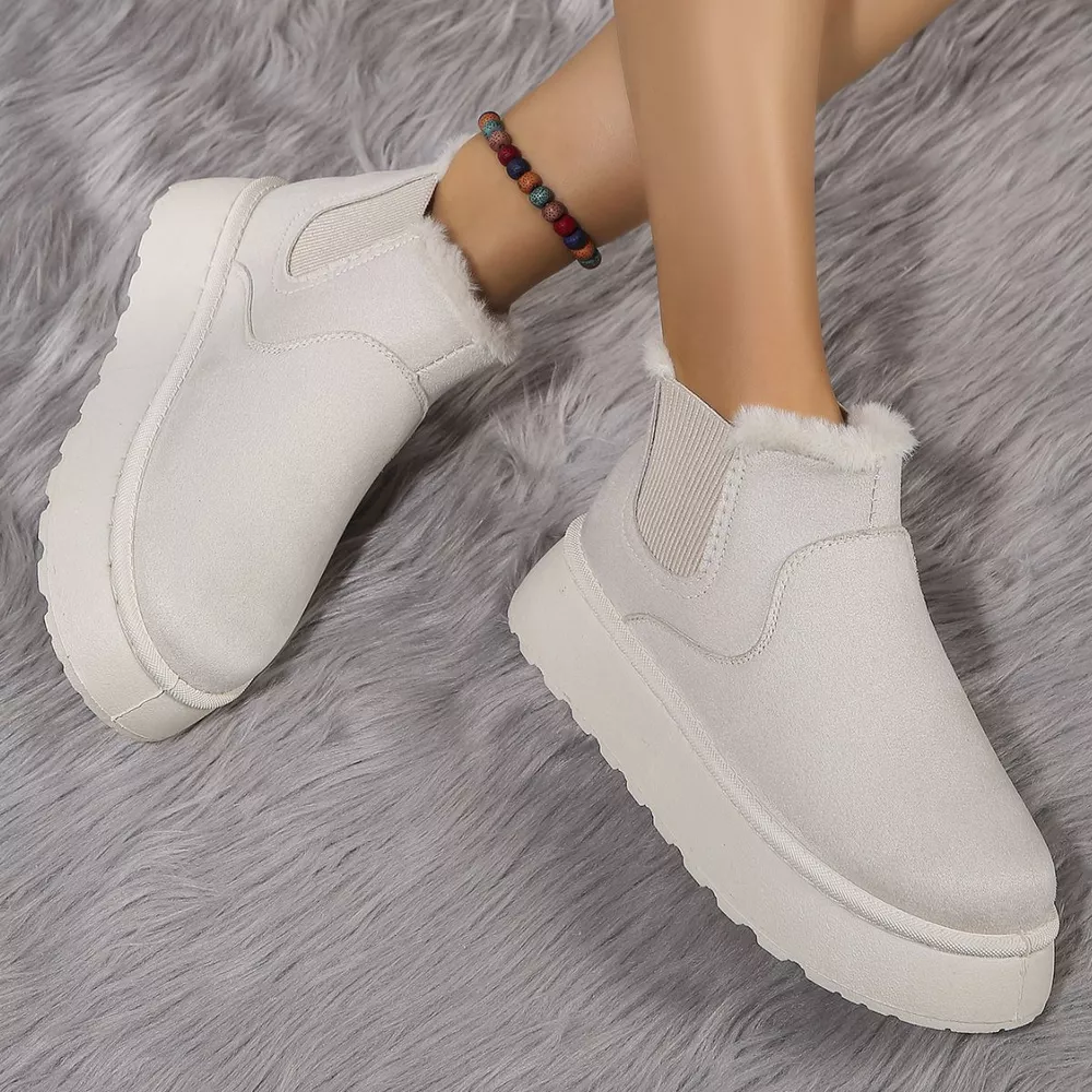 Round Toe Platform Ankle Boots, image 2