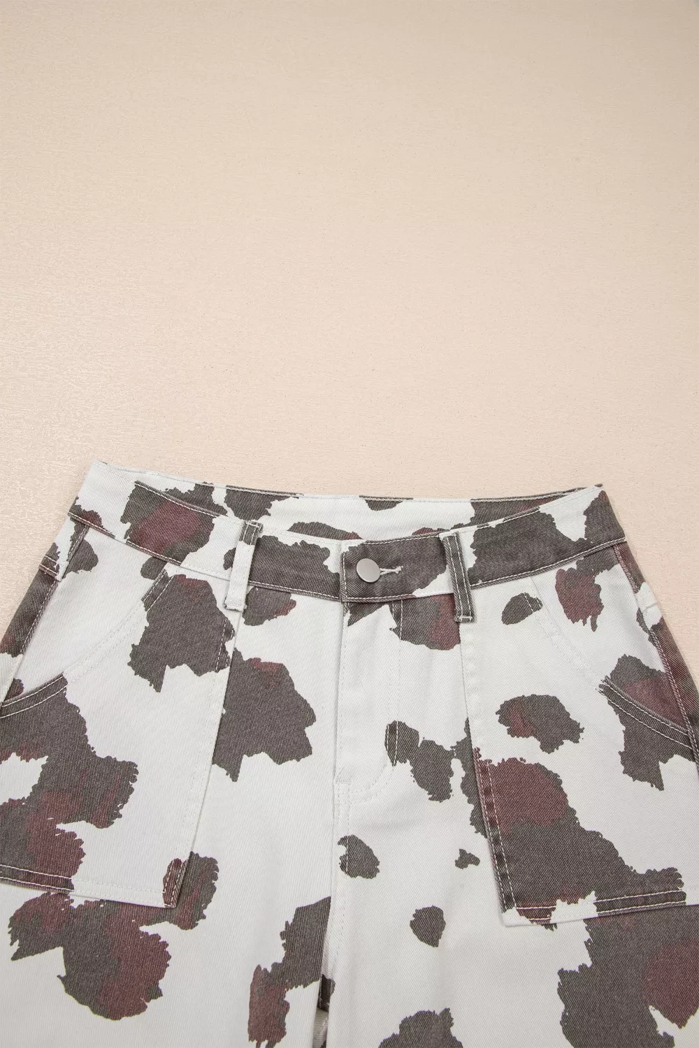 Cow Spots Printed Multi Pocketed Jeans, image 5