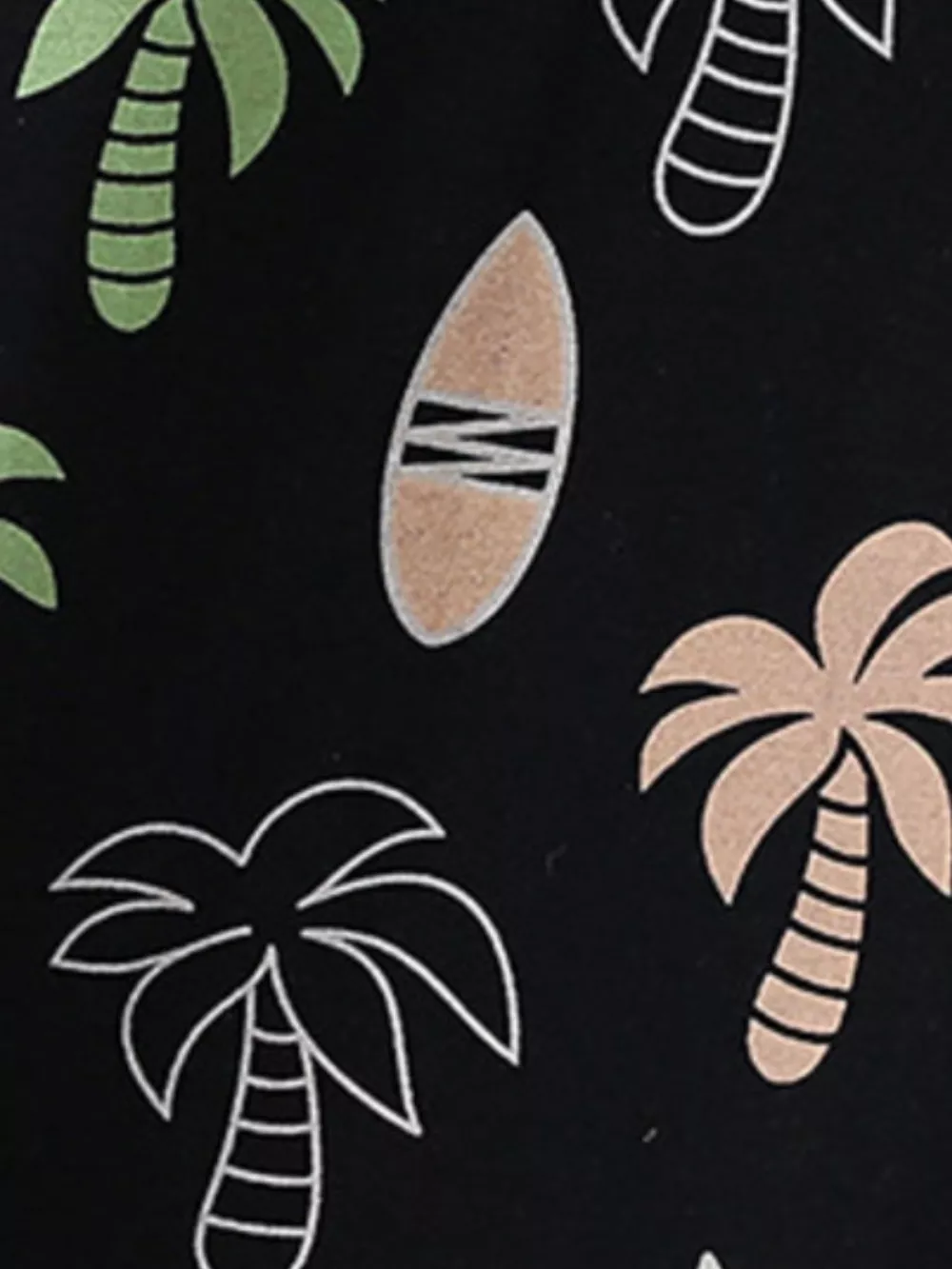 Children's Tropical Palm Tree Print Tee and Shorts Casual Set, image 3