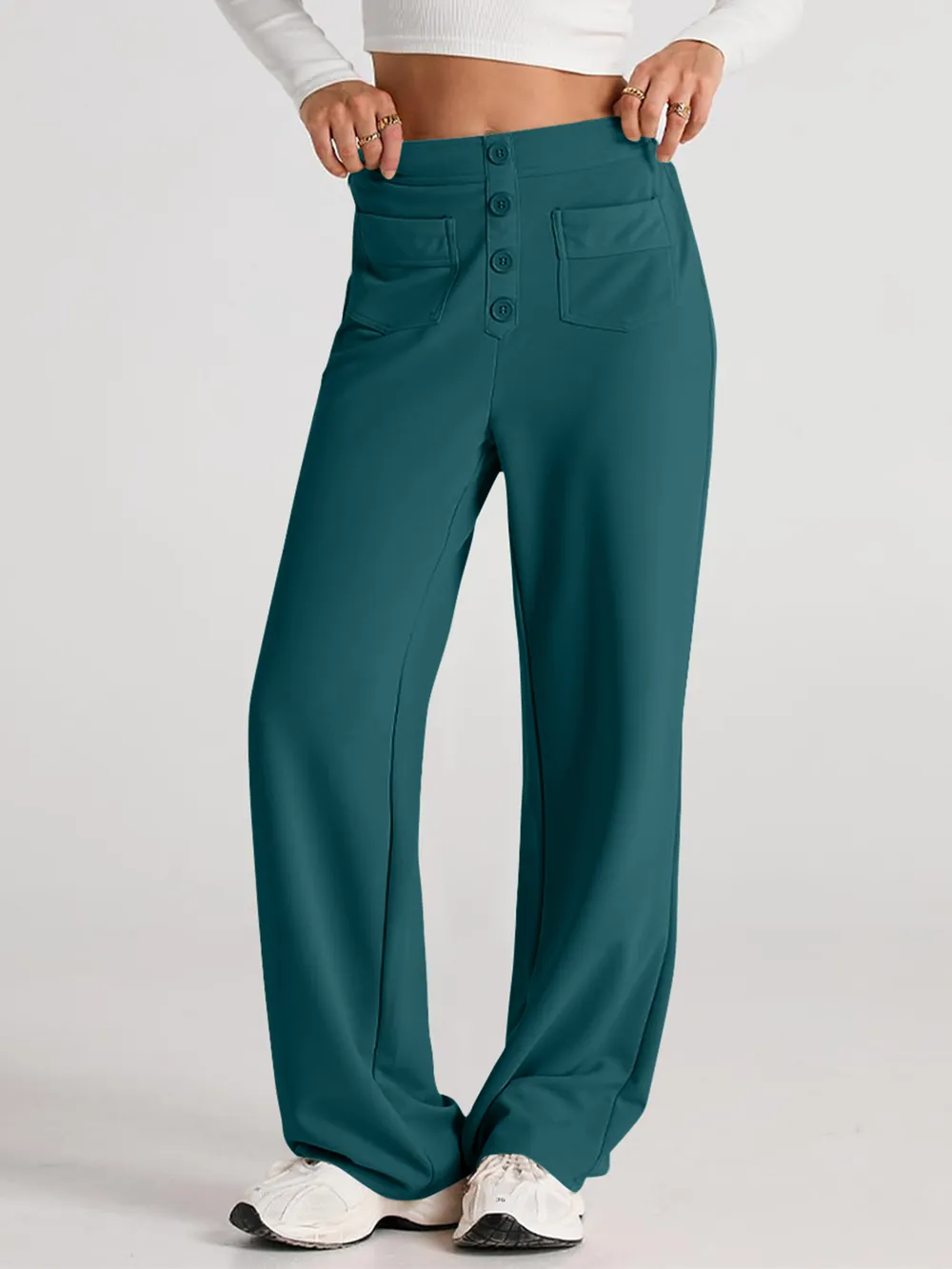 High Waist Wide Leg Pants, image 4