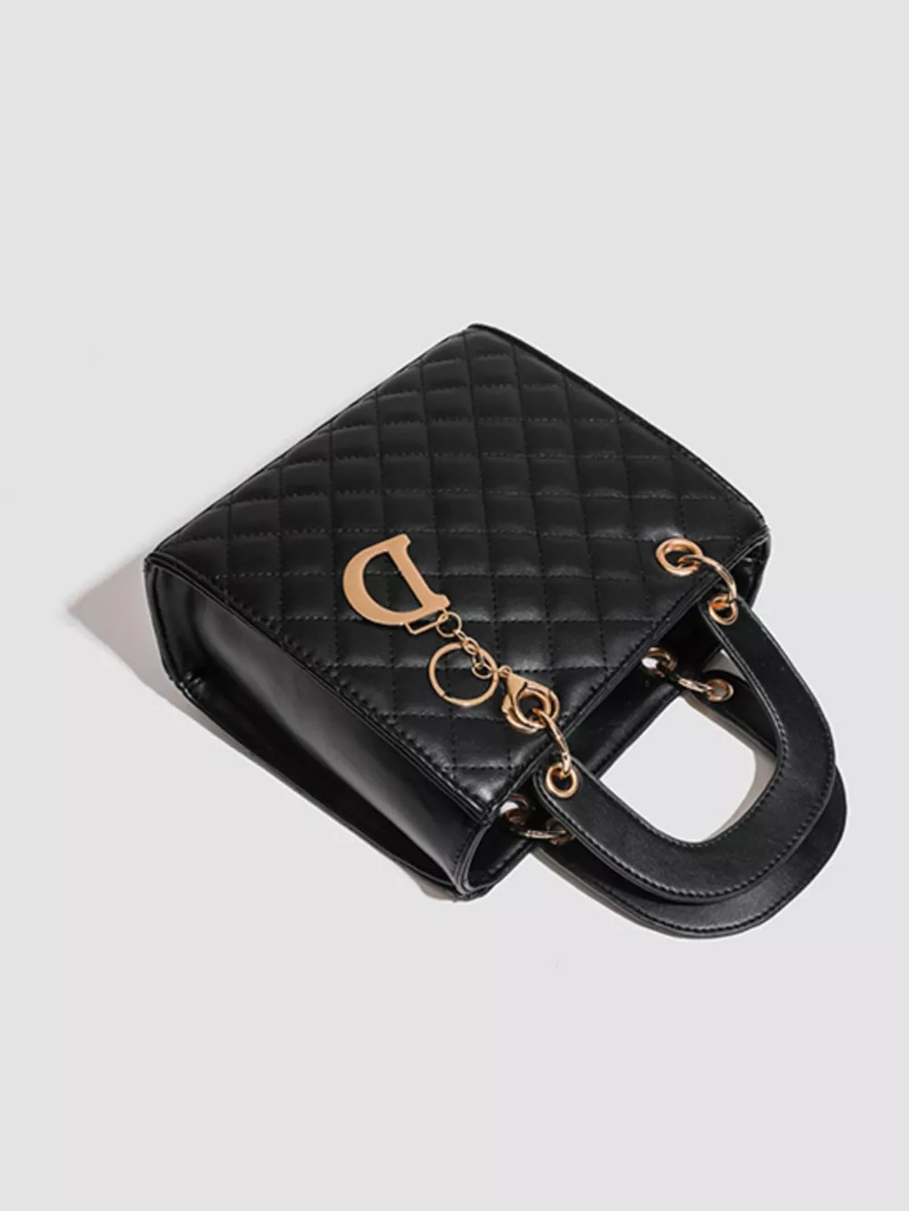 Quilted Top Handle Handbag, image 6