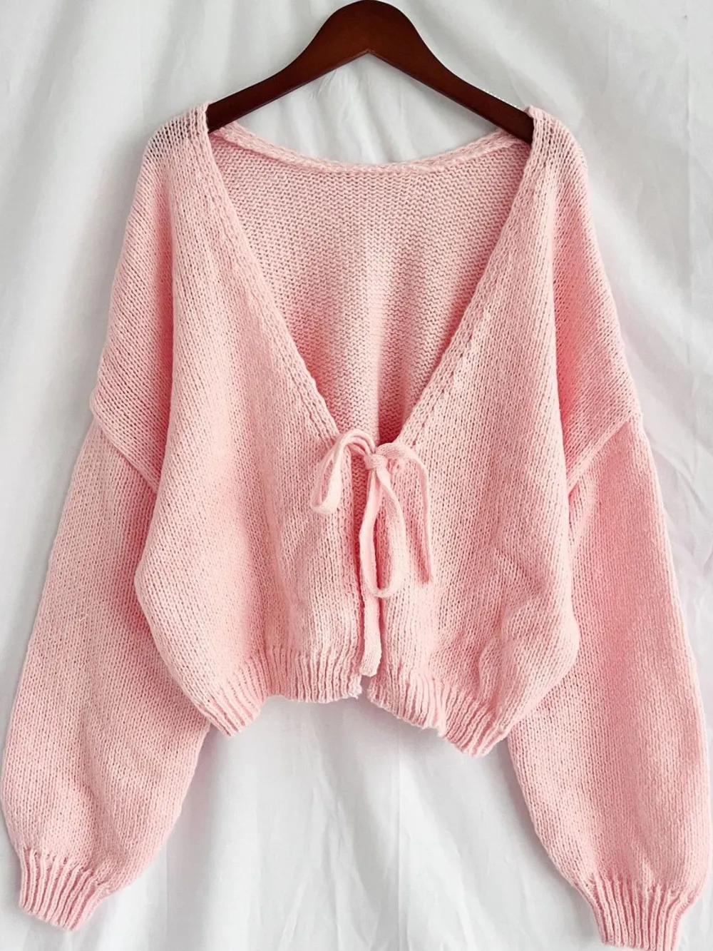 Tied Drop Shoulder Cardigan, image 18