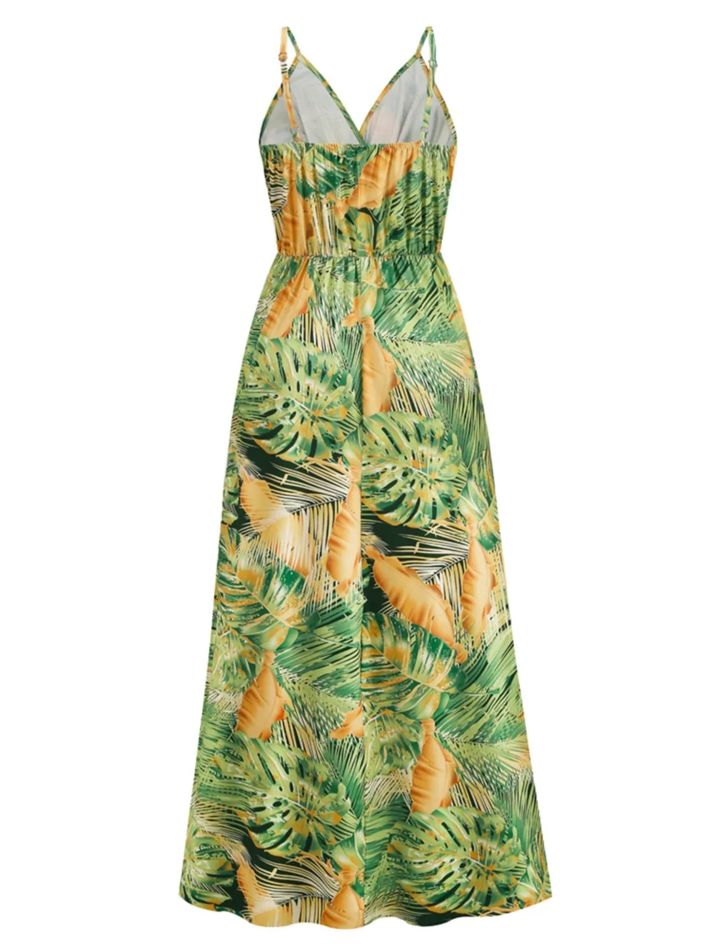 Printed Surplice Spaghetti Strap Dress, image 5