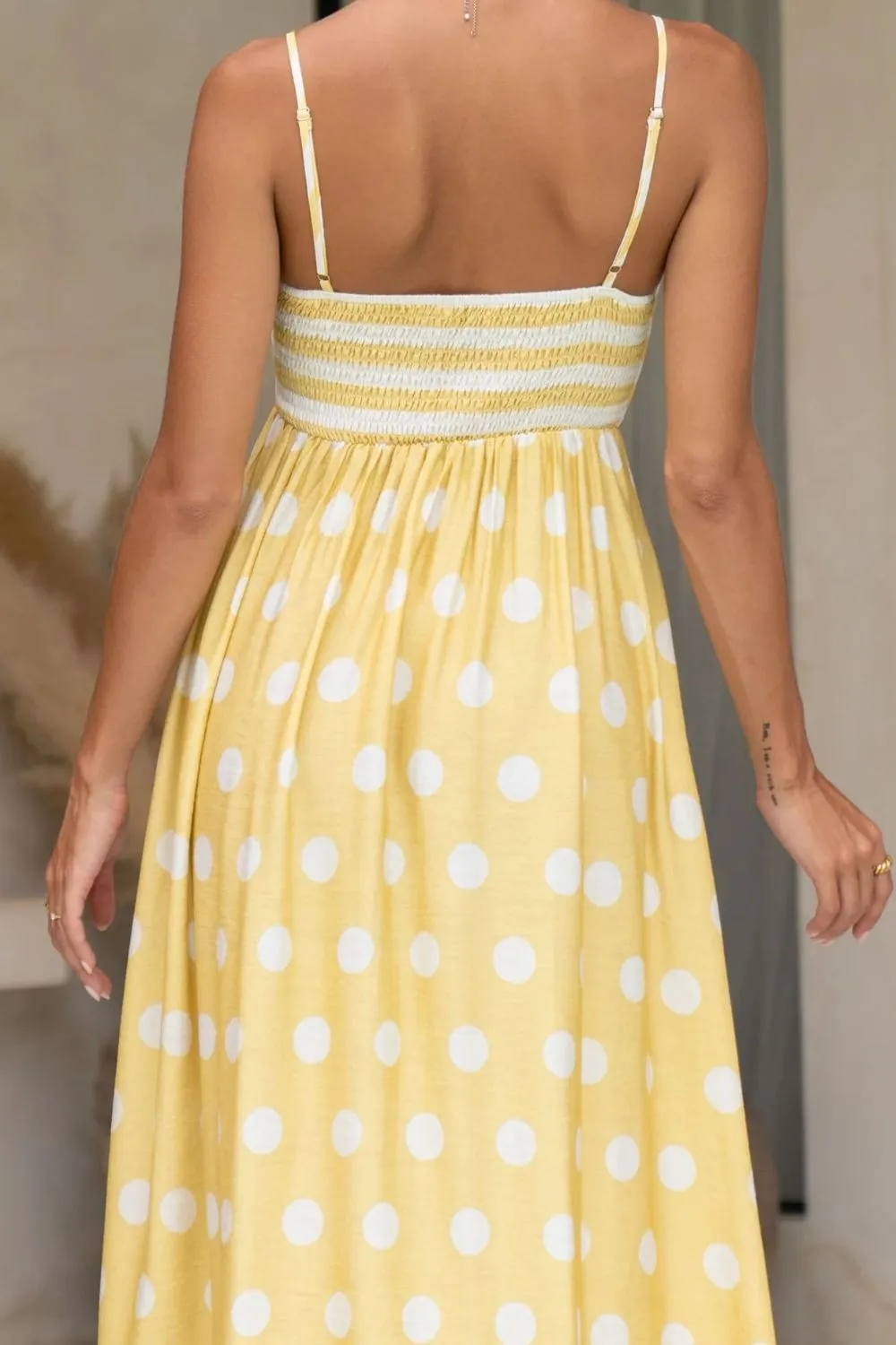 Polka Dot Square Neck Cami Dress, image 5
