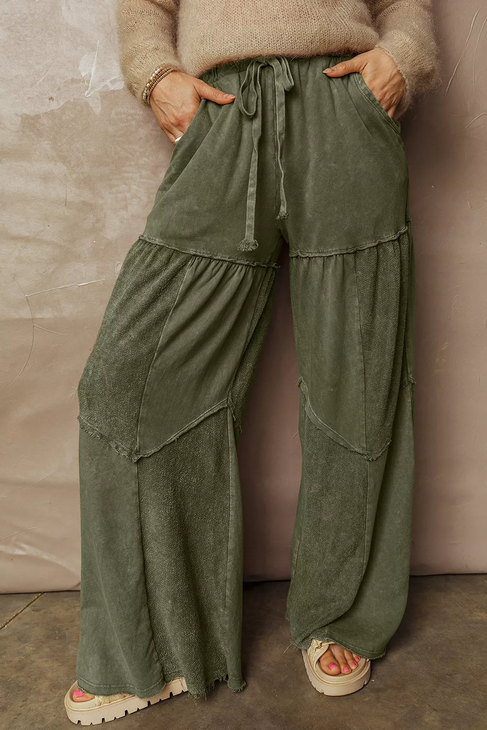 Tiered Wide Leg Pants, image 4