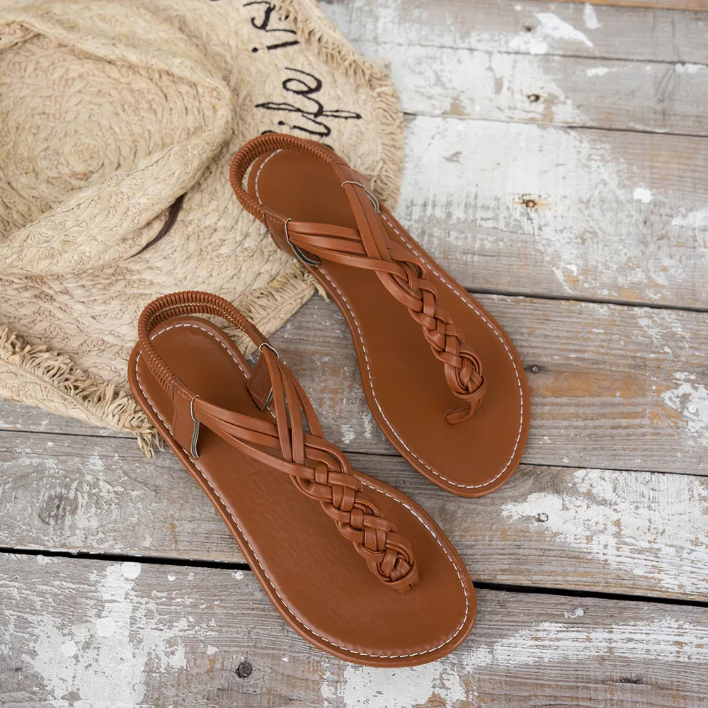 Toe Post Flats Sandals, image 3