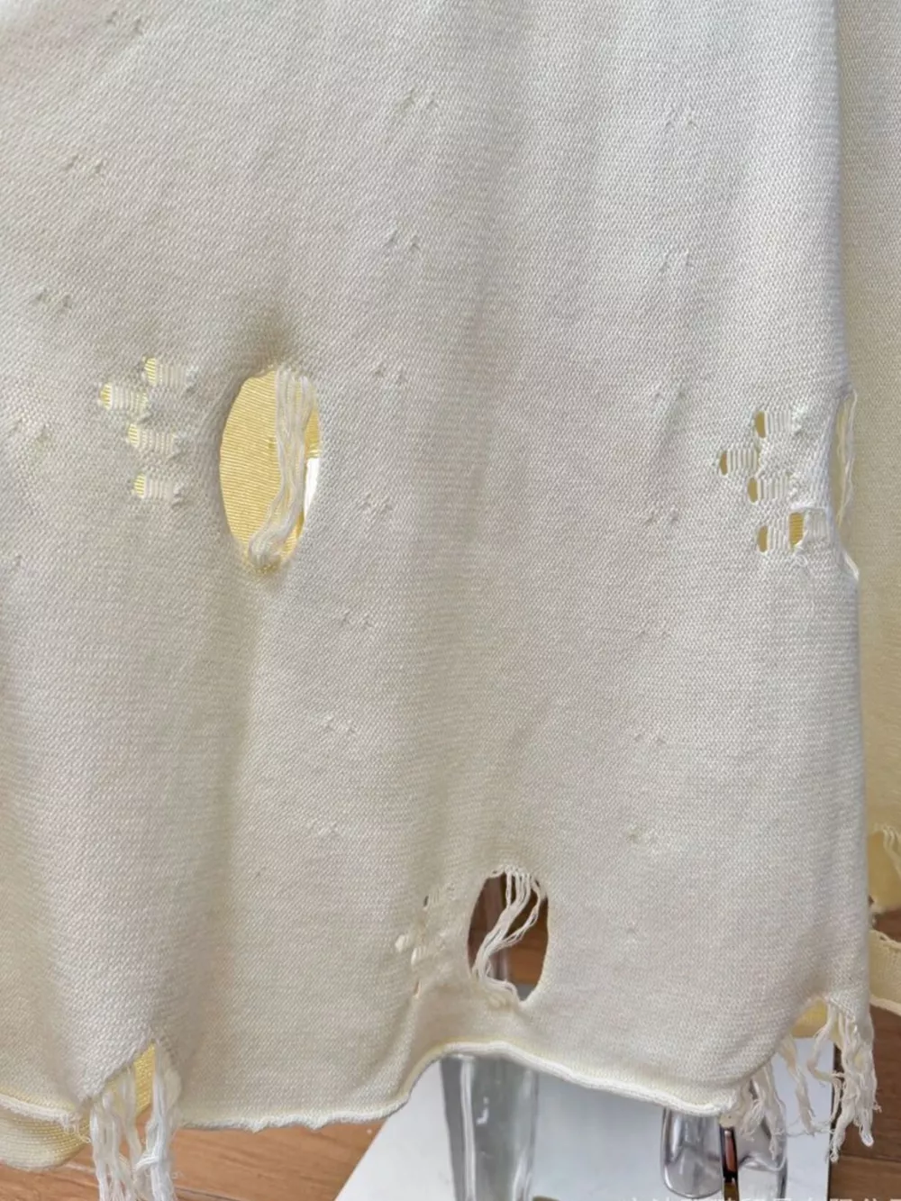 Distressed Long Sleeve Sweater and Skirt Set, image 16