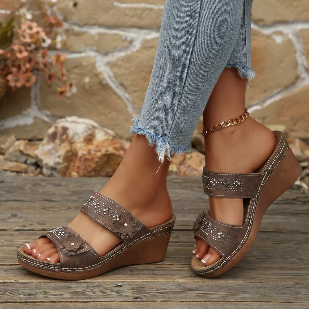 Open Toe Wedge Sandals, image 7