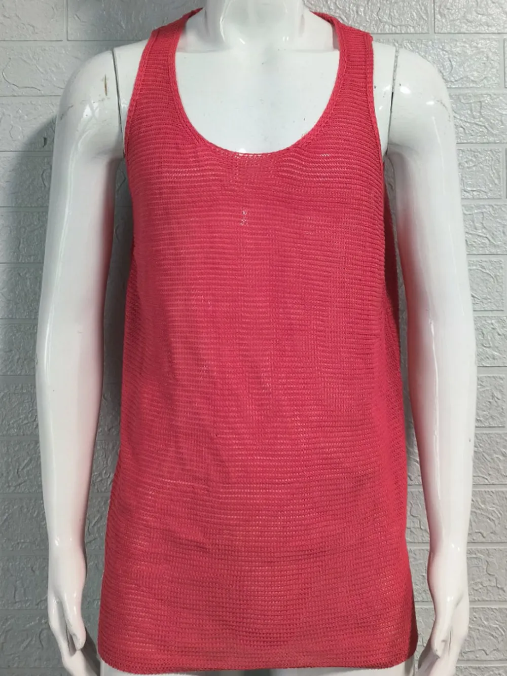 Men's Plus Size Scoop Neck Knit Tank, image 3