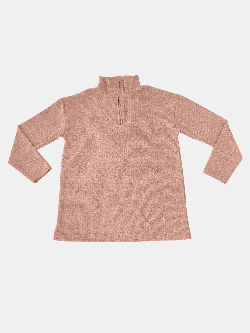 Full Size Quarter Zip Long Sleeve Top, image 22