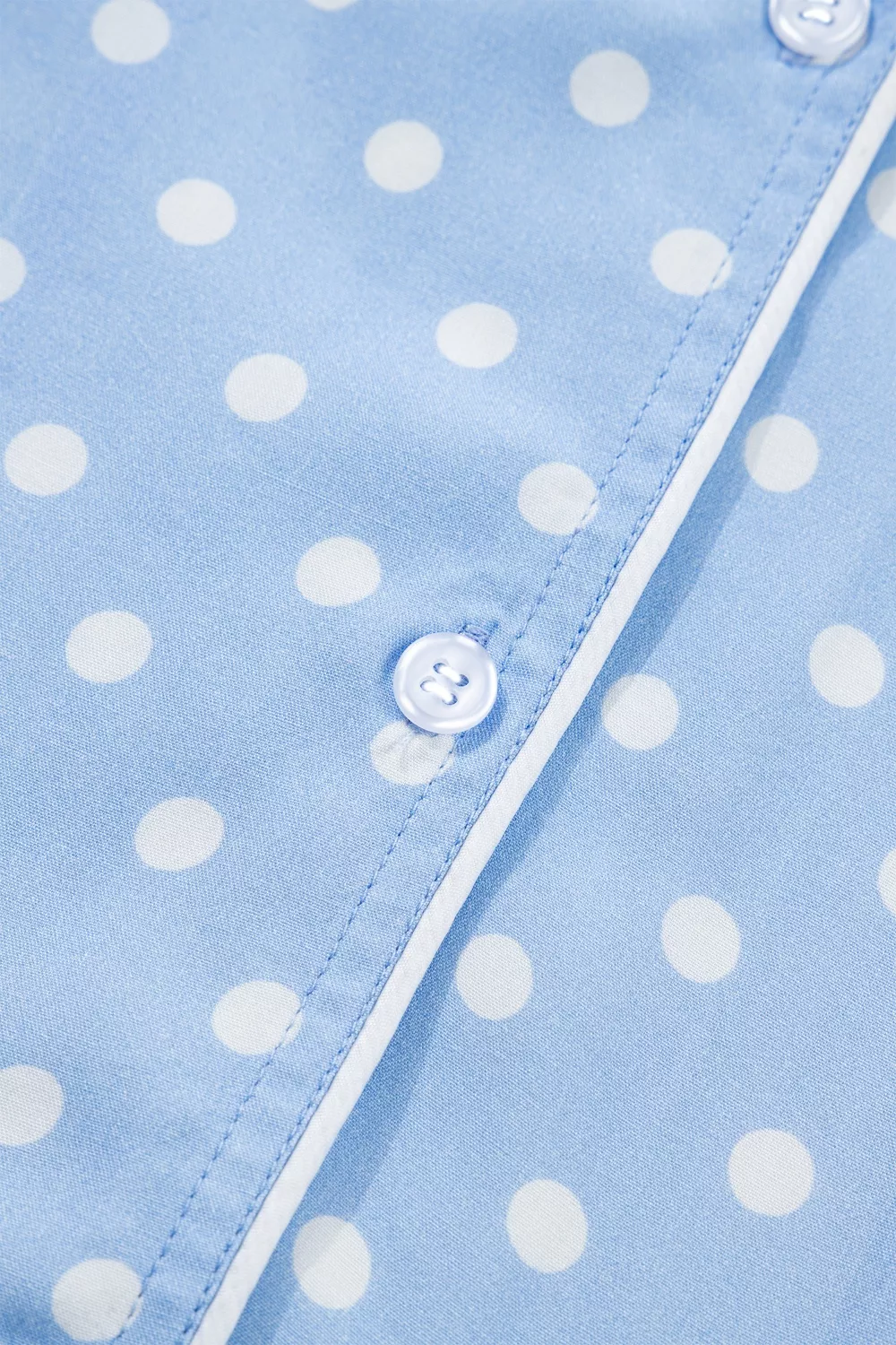 Dotted Print Soft Short Pajama Set, image 12