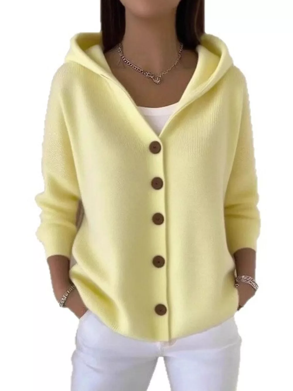 Full Size Button Up Long Sleeve Cardigan Plus Size, image 12