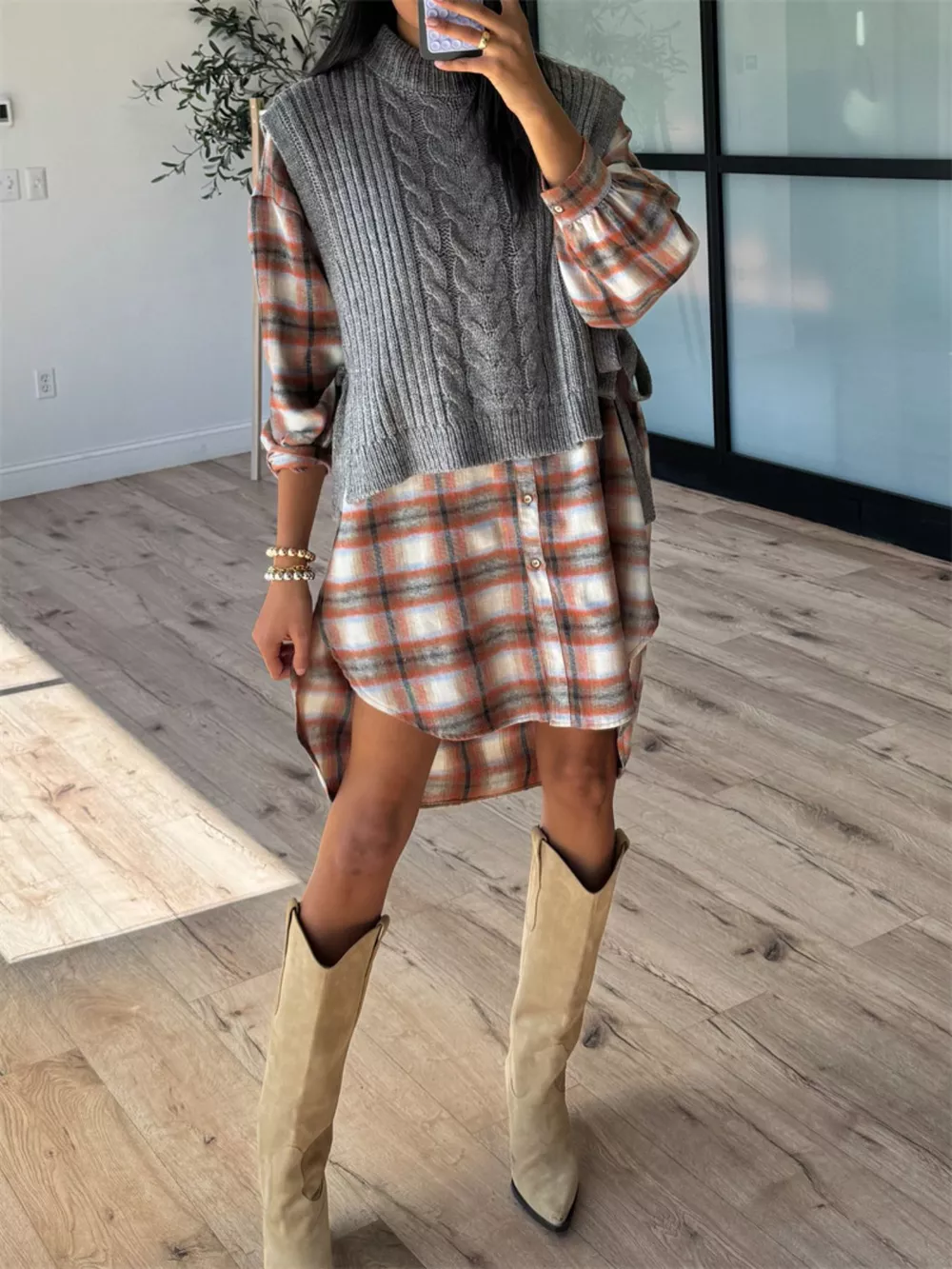 Cable Knit Sweater Vest, image 5