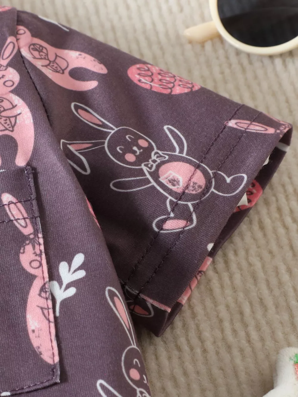 Children's Bunny Print Short Sleeve Shirt, image 5