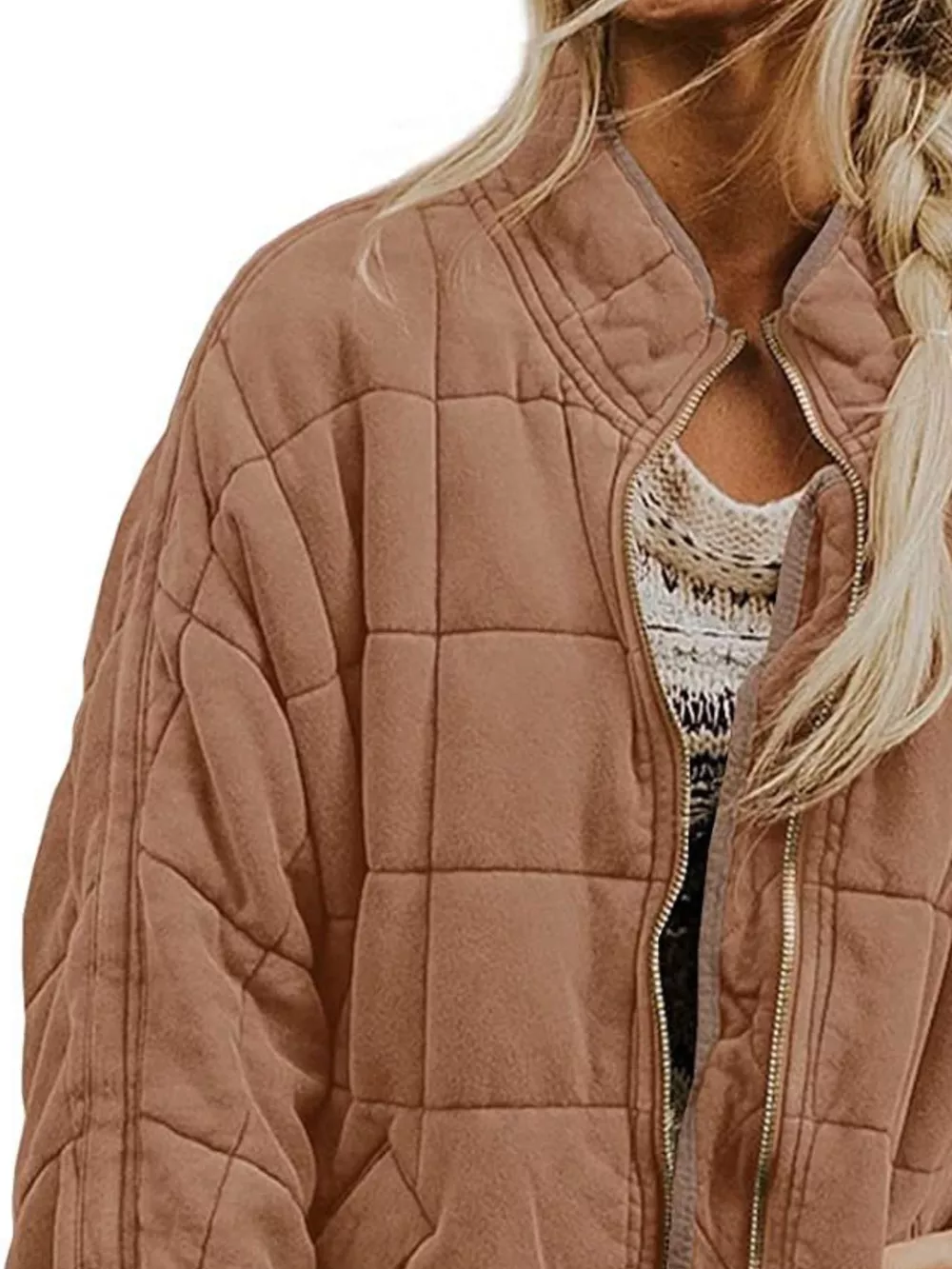 Quilted Zip Up Outerwear, image 23