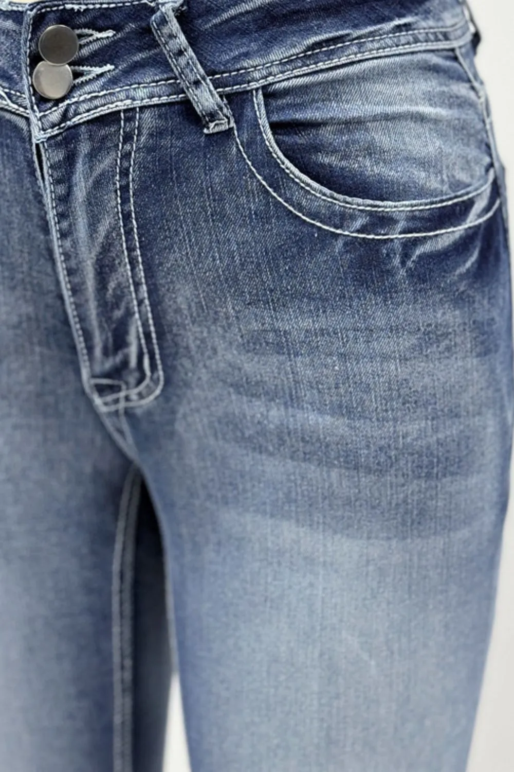 Star Embroidered Bootcut Jeans, image 5