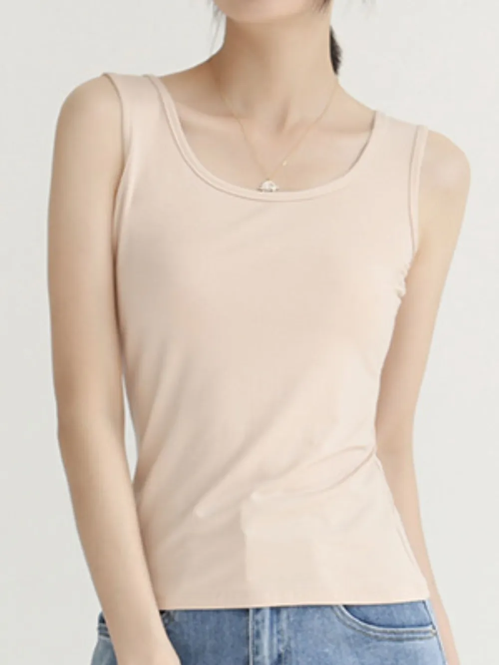Scoop Neck Wide Strap Tank, image 16