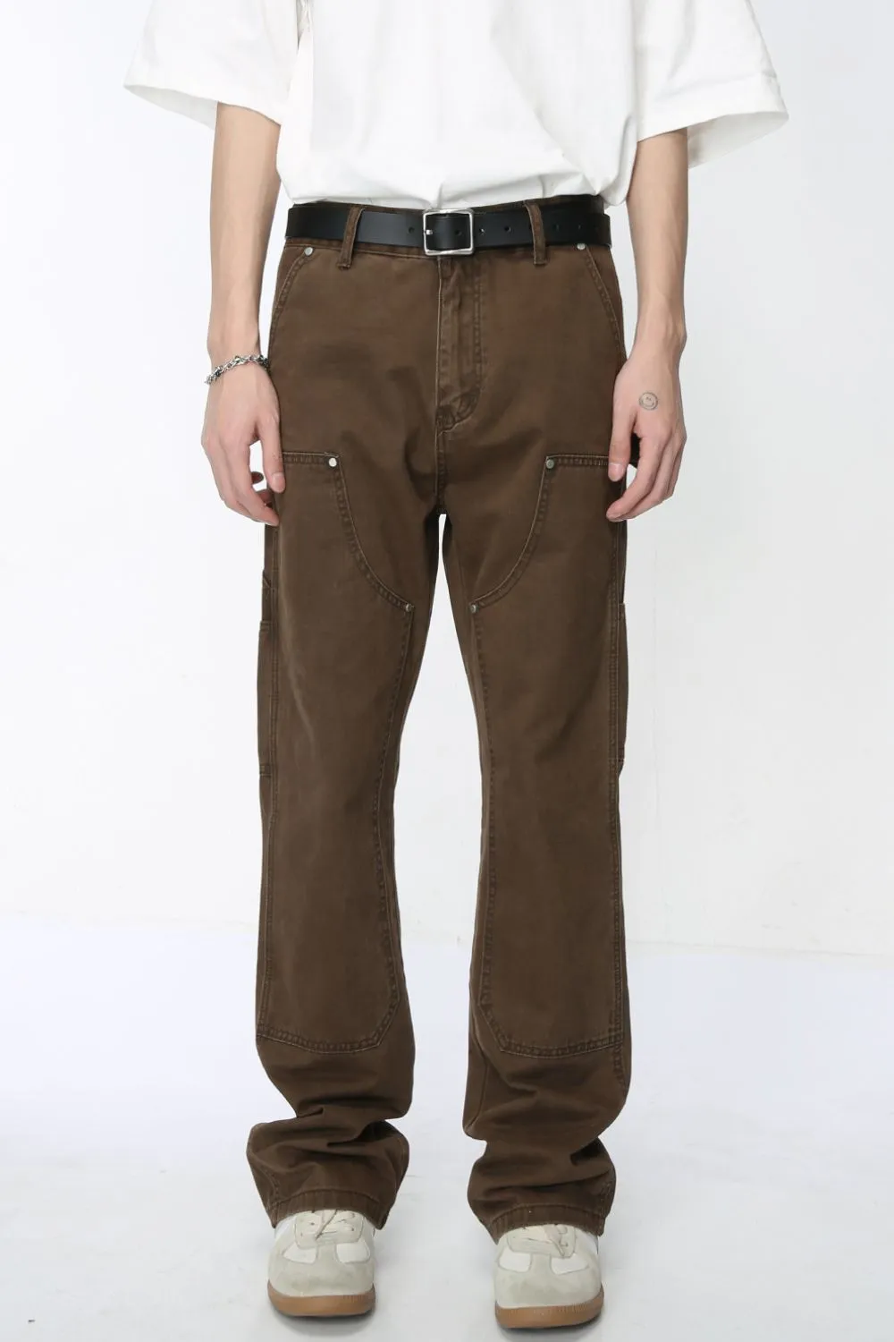 Mid Rise Baggy Jeans with Pockets, image 2