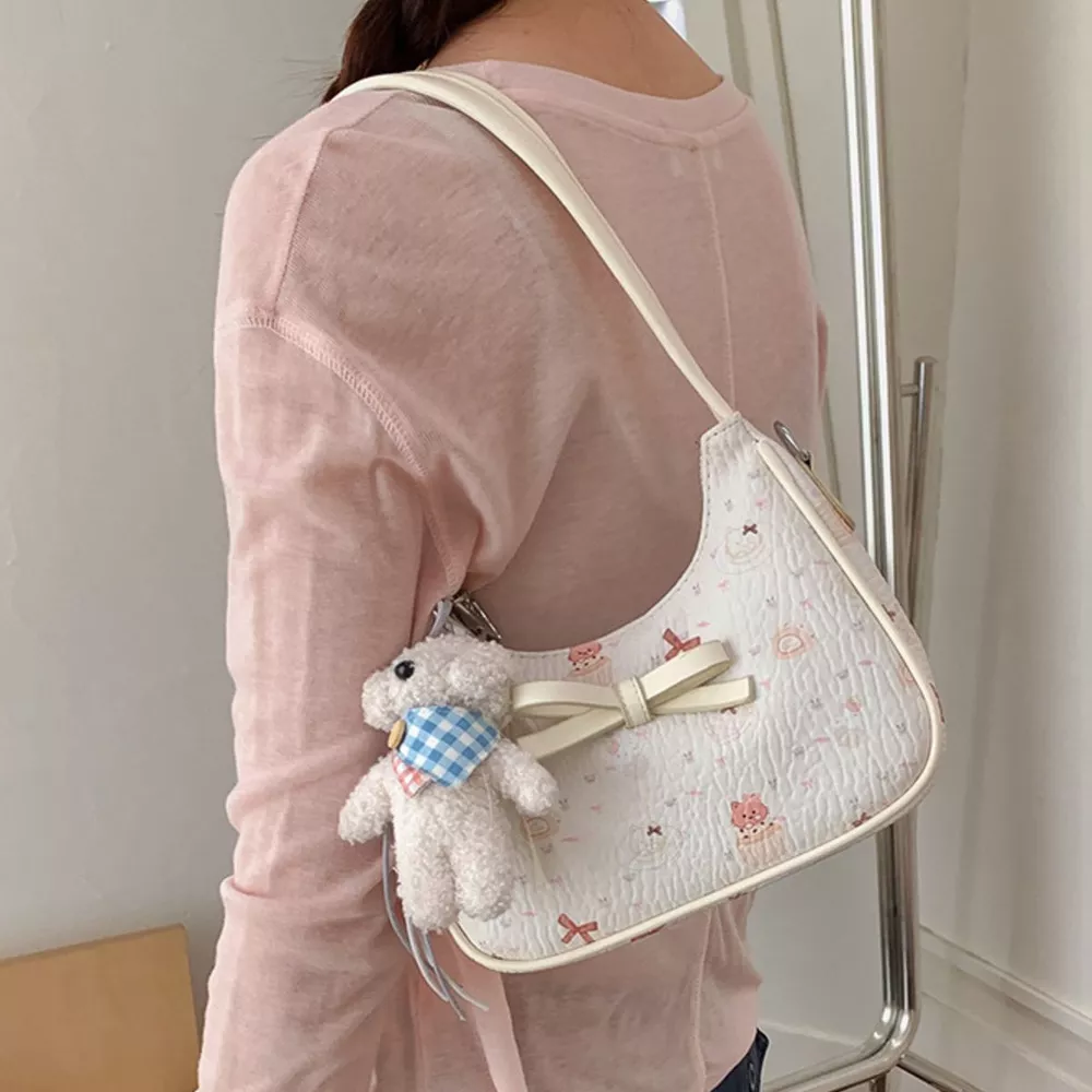 Printed PU Leather Shoulder Bag, image 5