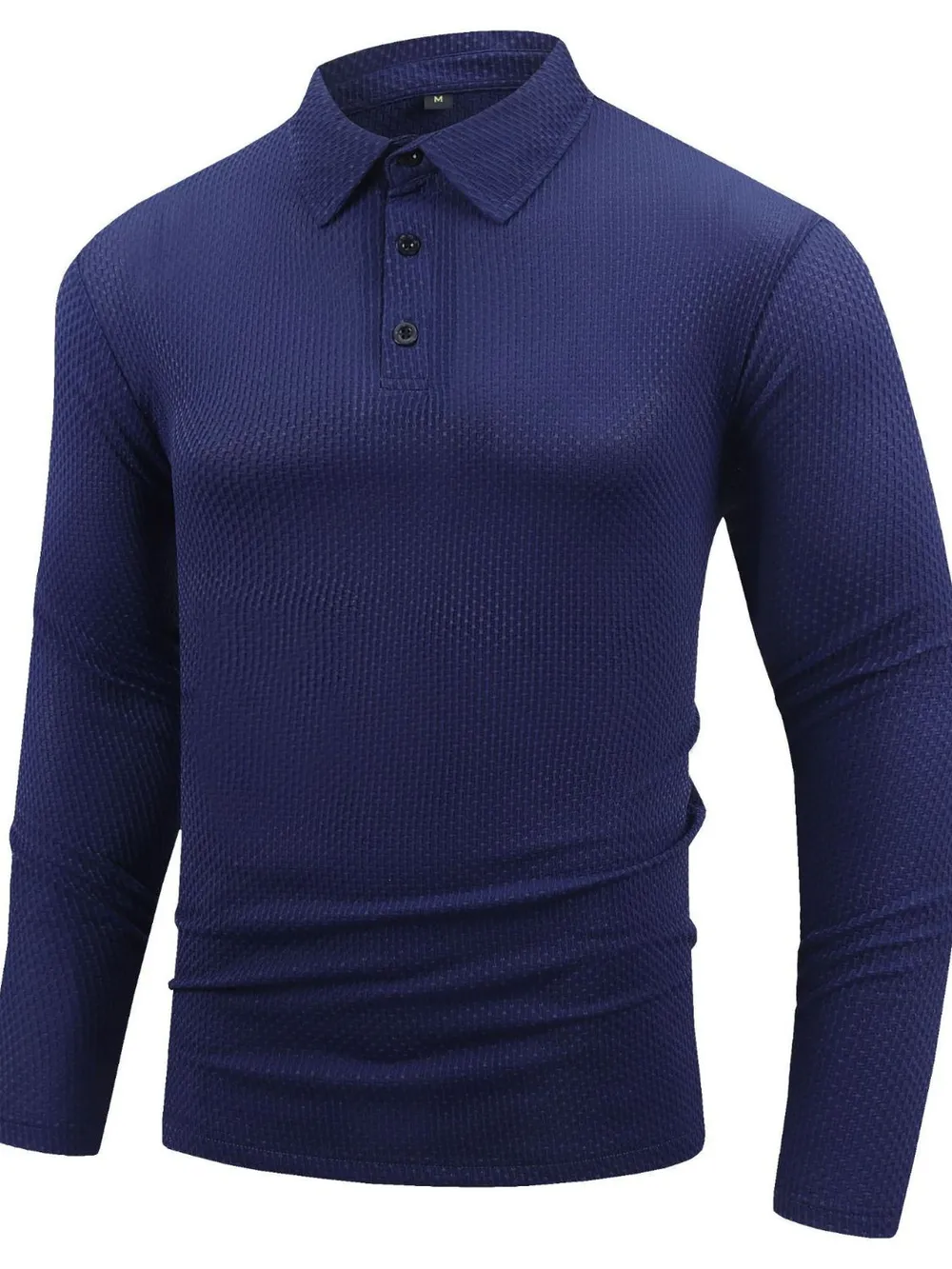 Men's Full Size Button Detail Long Sleeve Top Plus Size, image 6