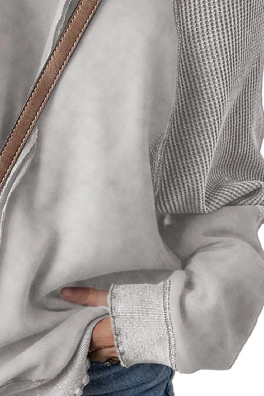 Exposed Seam Long Sleeve Sweatshirt, image 6