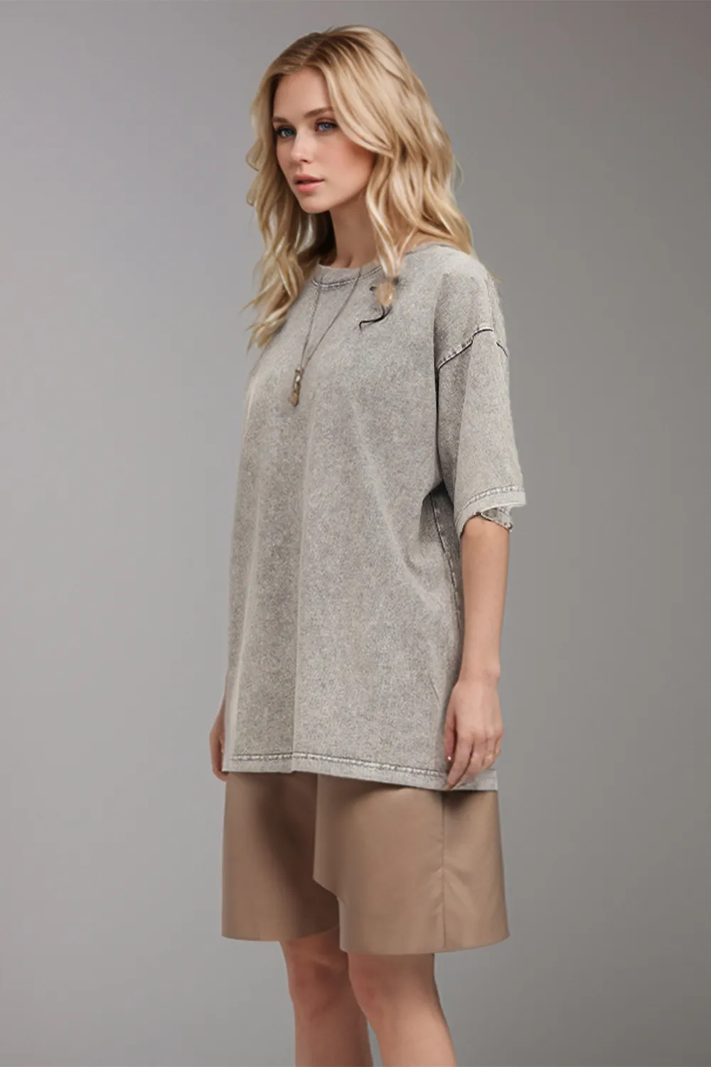 Round Neck Half Sleeve T-Shirt, image 6