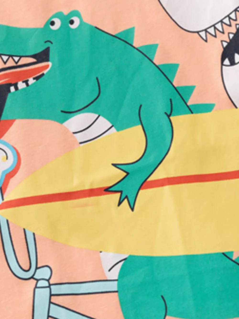 Children's Crocodile Graphic Short Sleeve T-Shirt, image 3
