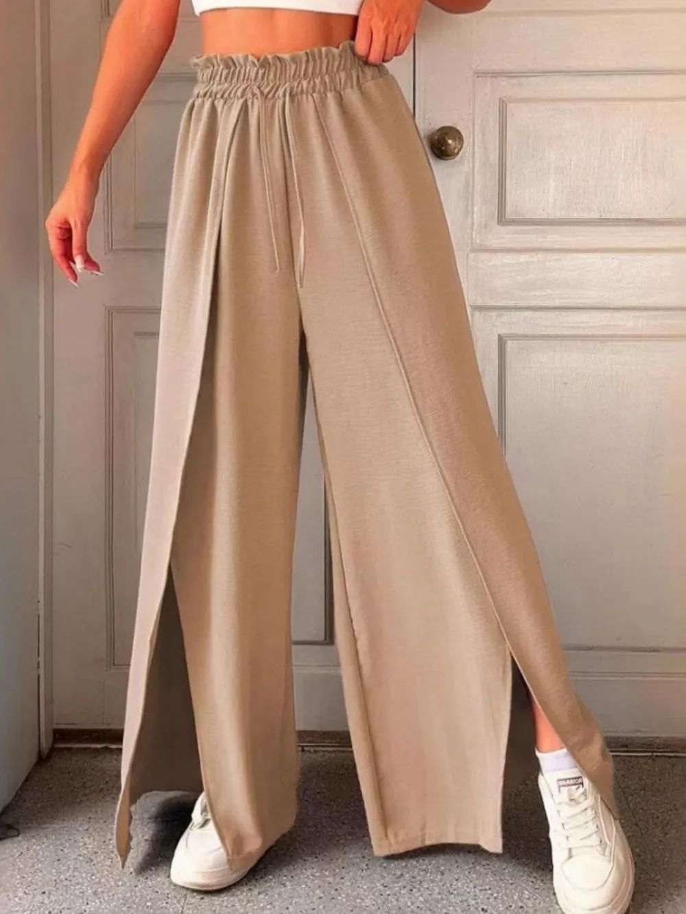 Slit Wide Leg Pants, image 9