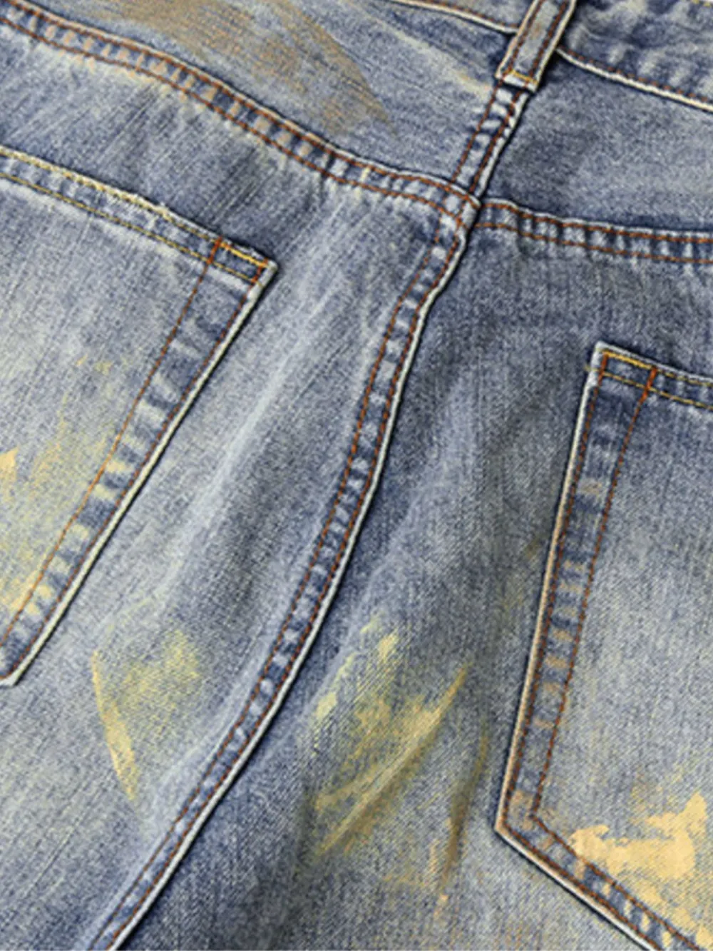 Men's Washed Wide-Leg Baggy Jeans, image 9