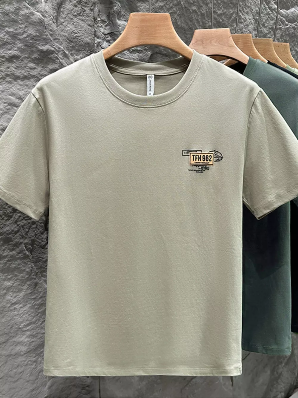 Men's Plus Size Round Neck Short Sleeve T-Shirt, image 9