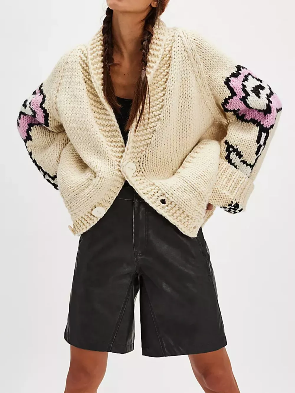 Button Up Long Sleeve Cardigan
