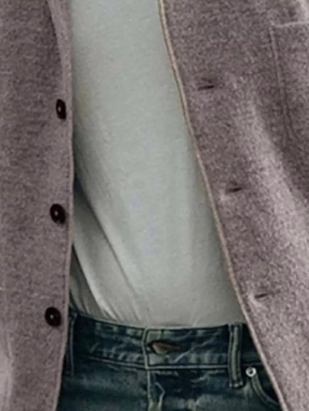 Men's Full Size Button Up Long Sleeve Jacket with Patch Pockets Plus Size, image 2