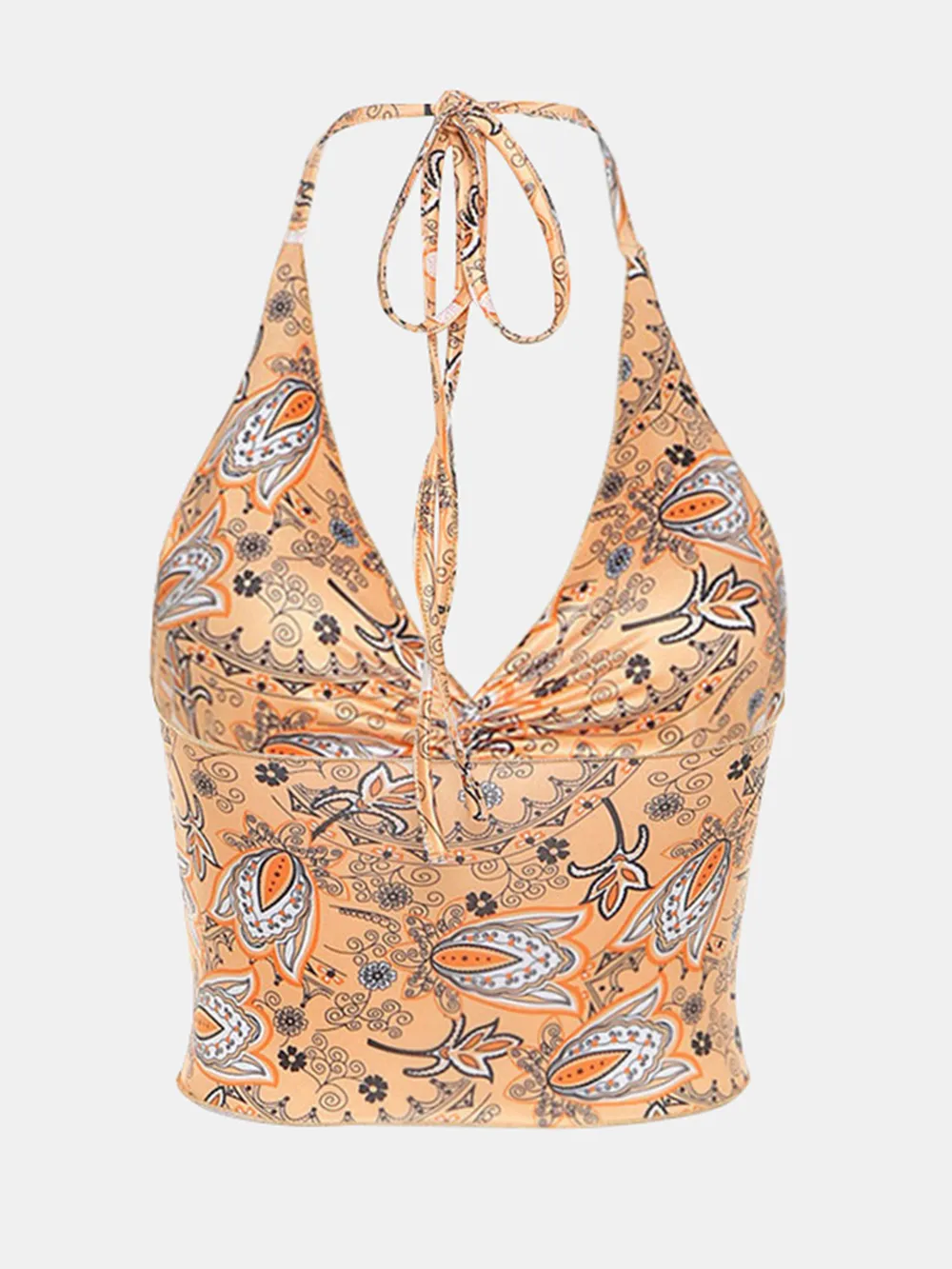 Printed Halter Neck Cami, image 4