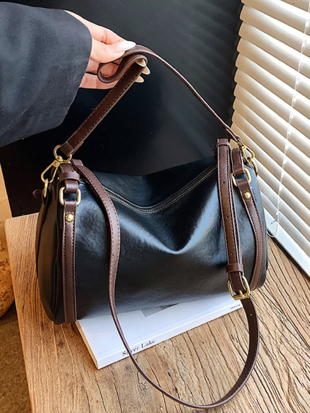 Vintage Style Barrel Crossbody Bag, image 2