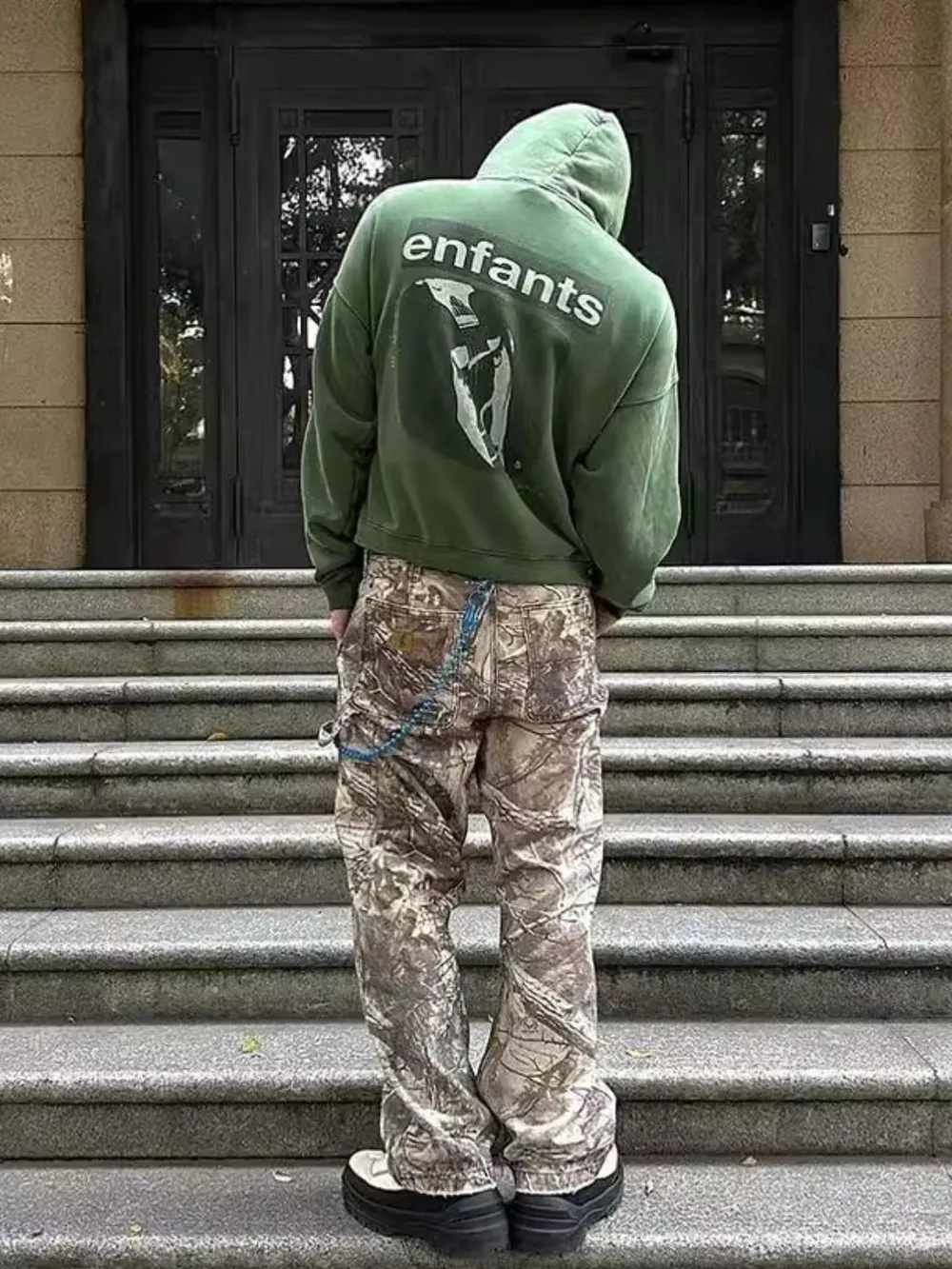 Men's Twig Camouflage Cargo Jeans, image 2