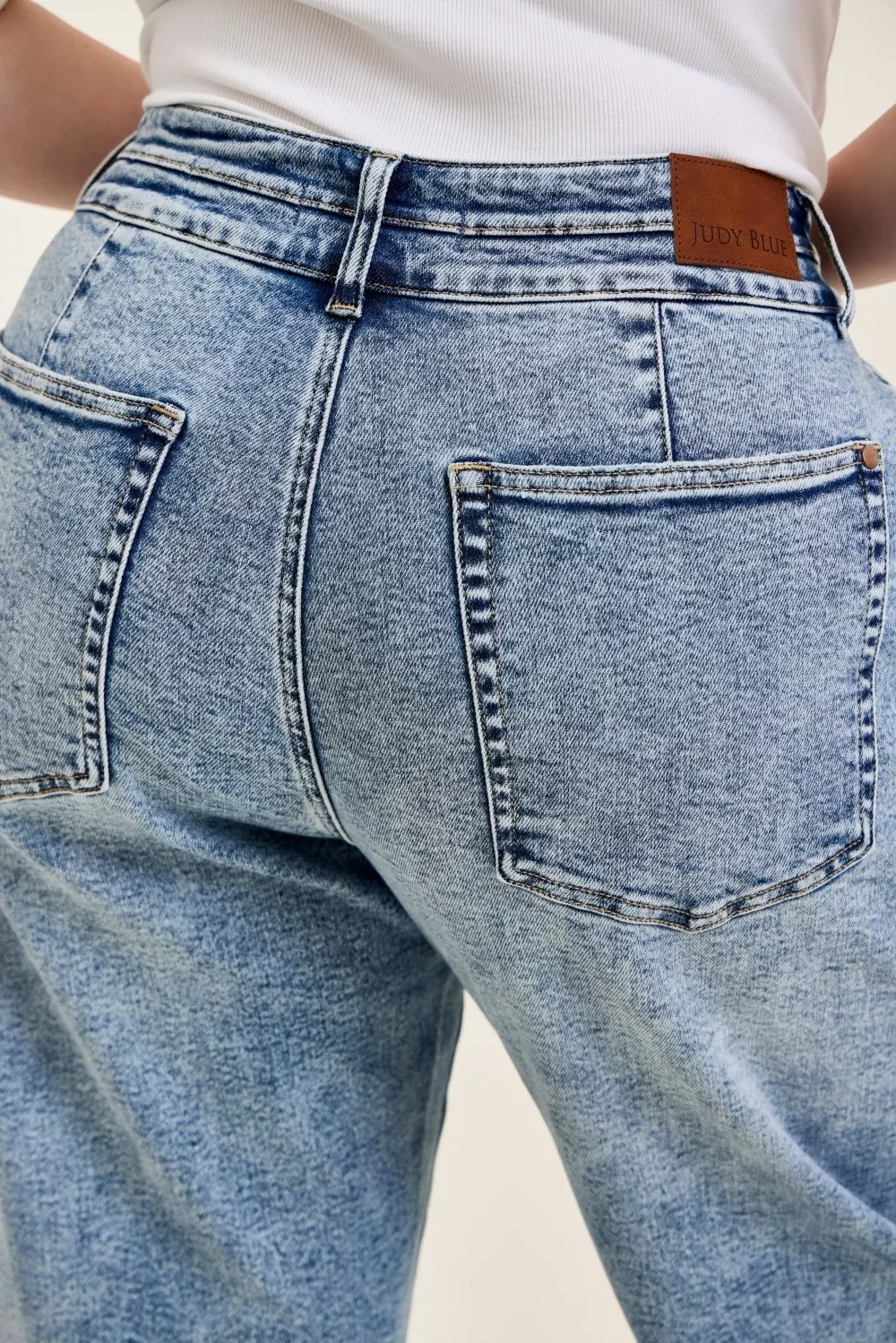 Full Size High Waist Marlow Arc Leg Jeans with Double Waistband Plus Size, image 8
