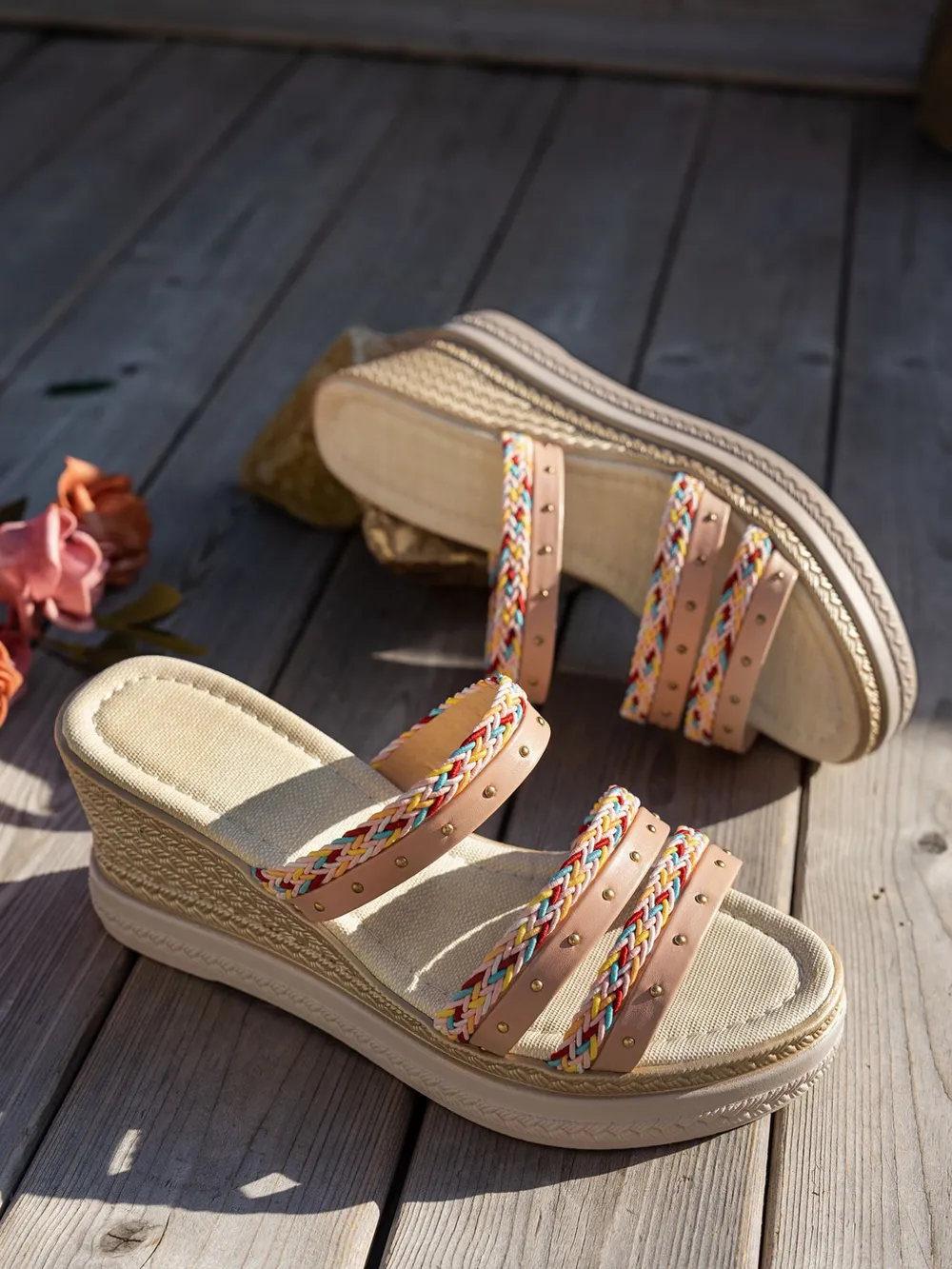 Open Toe Platform Wedge Sandals, image 4