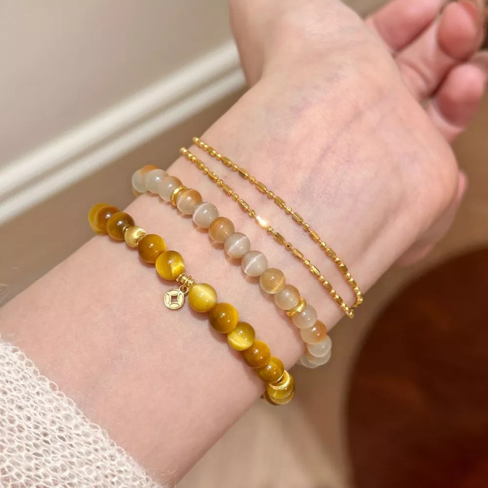 Tiger Eye Beaded Bracelet, image 4