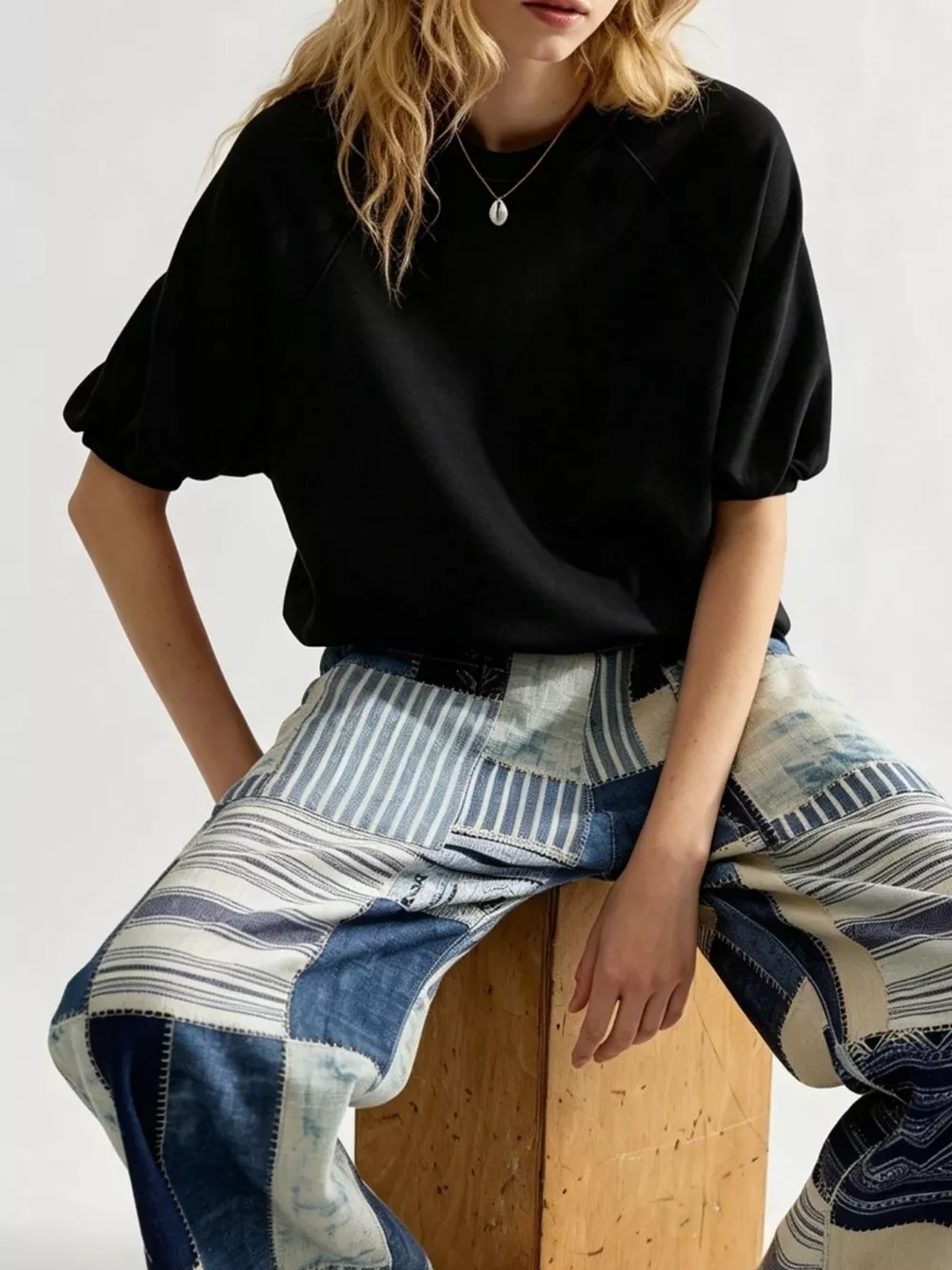 Full Size Raglan Short-Sleeve Sweatshirt Plus Size, image 9