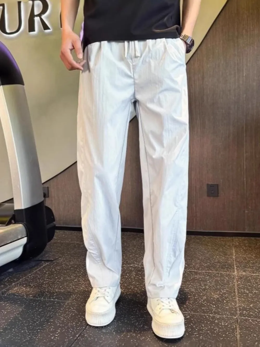Men's Plus Size Relaxed Fit Wide Leg Casual Pants, image 4
