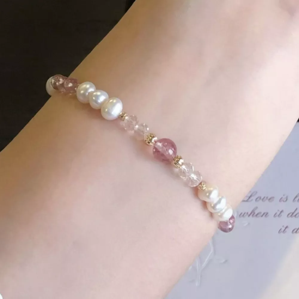 Pearl & Crystal Beaded Bracelet, image 4