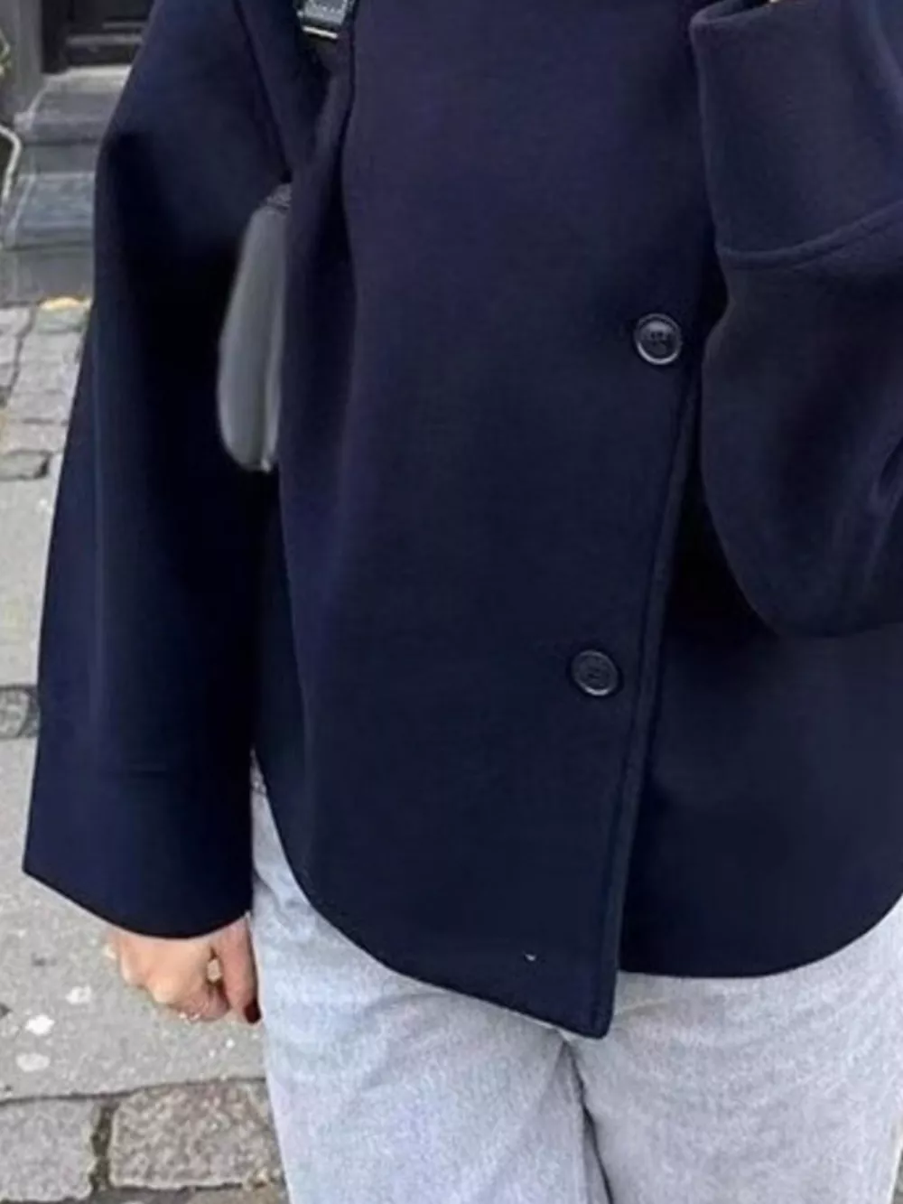 Wool Blend Long Sleeve Outerwear, image 4