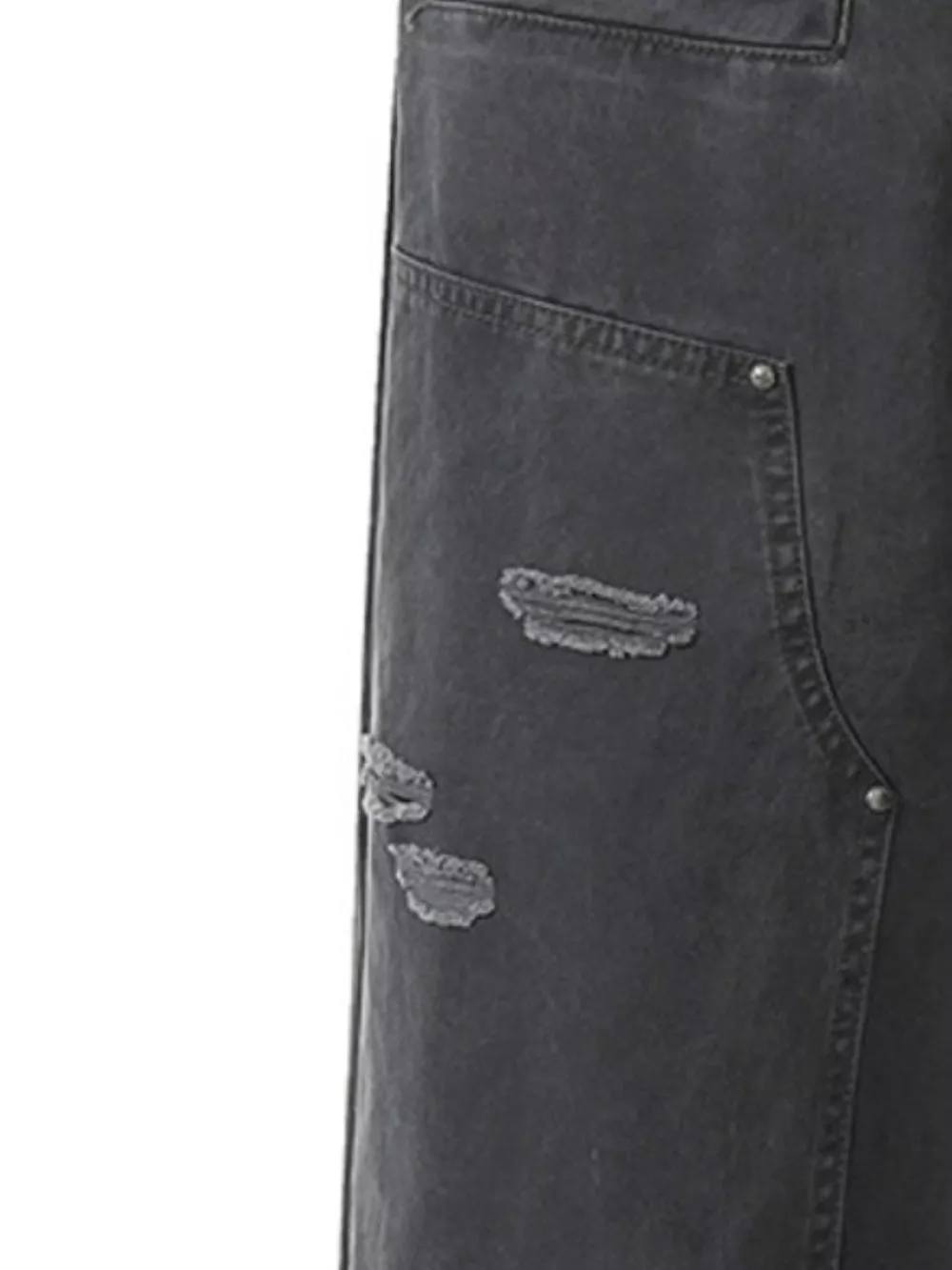 Men's Distressed Wide-Leg Pants, image 2