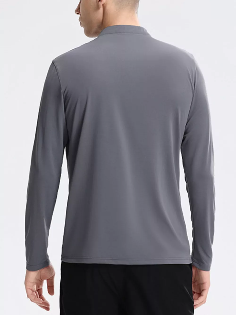 Men's Plus Size Slim Fit Quarter-Zip Sweatshirt, image 7