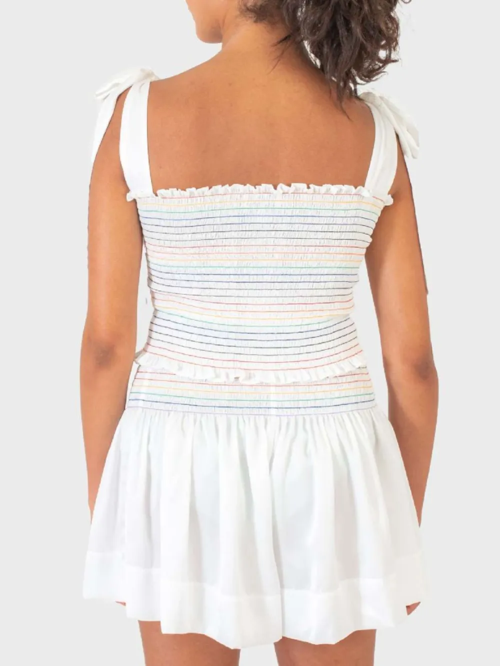 Smocked Tie Shoulder Cami and Shorts Set, image 3