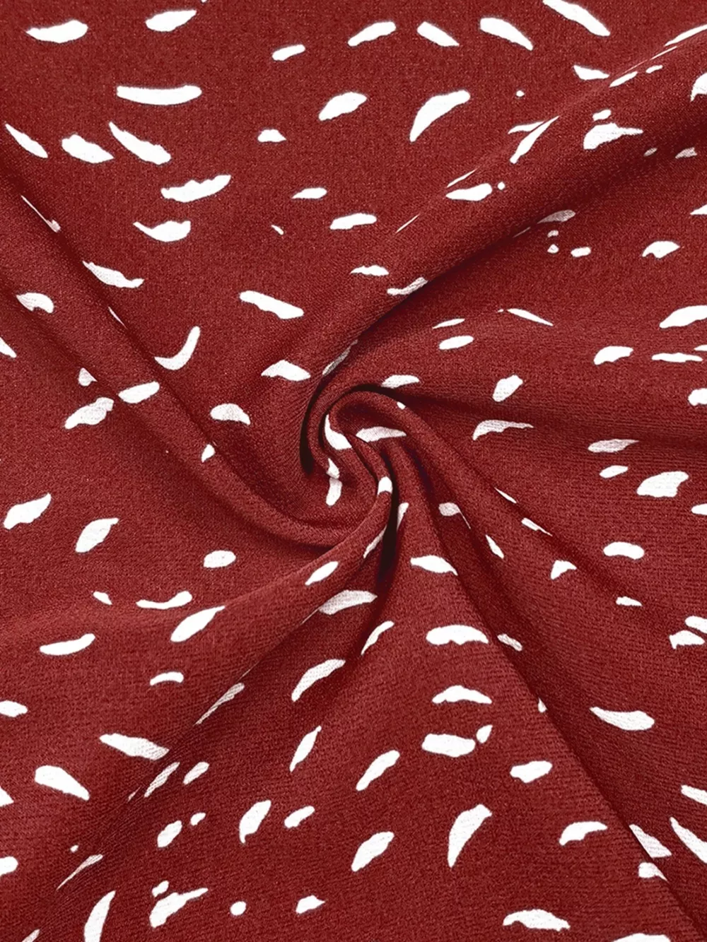 Ruffled Printed Tie Neck Long Sleeve Blouse, image 5