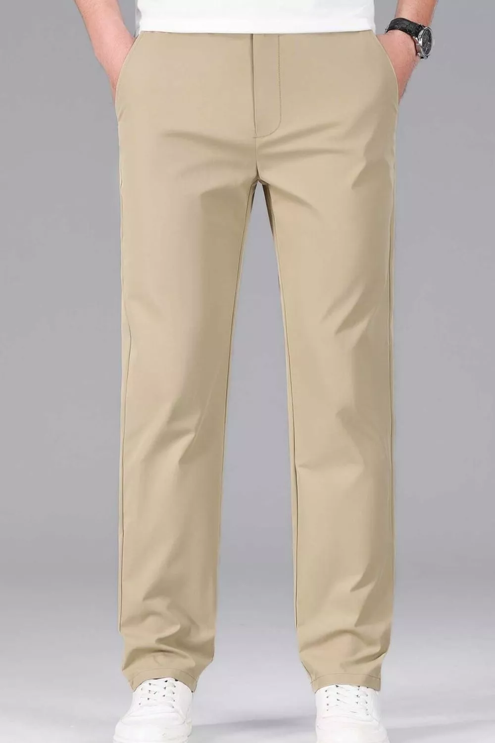 Men's Plus Size Slim-Fit Stretch Dress Pants, image 5