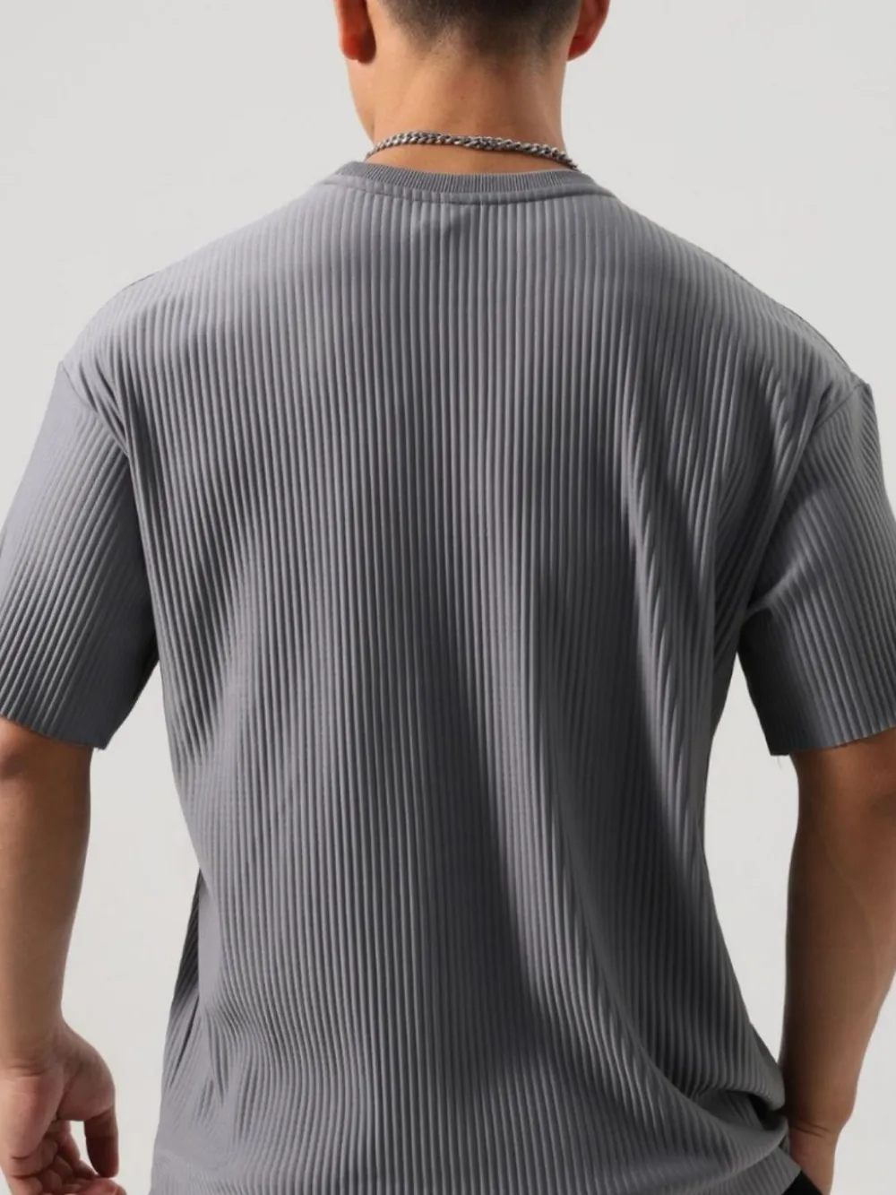 Men's Plus Size Round Neck Half Sleeve T-Shirt, image 5