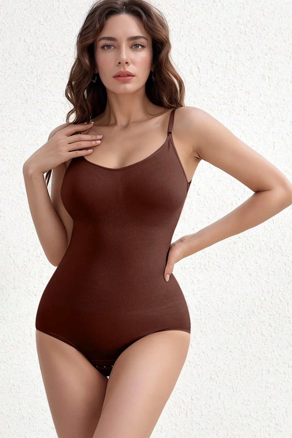 Full Size Scoop Neck Butt Lifting Bodysuit, image 3